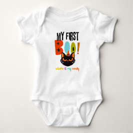 Min första Boo! Halloween Baby Costume T Shirt