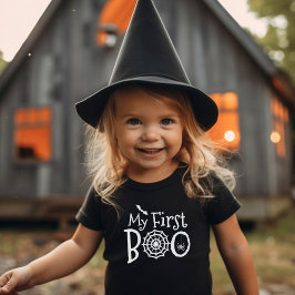 Min första Boo Halloween Småbarn T Shirt