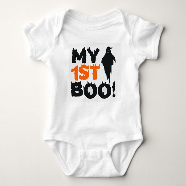 Min första Boo Halloween T Shirt (Framsida)
