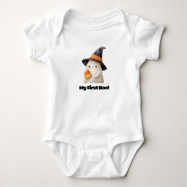 Min första Boo! – Söt spök Halloween-bodysuit för T Shirt
