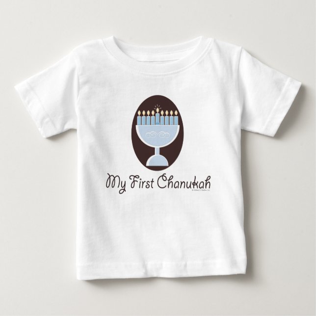 Min första Chanukah Hanukkah begynna Tröja (Framsida)