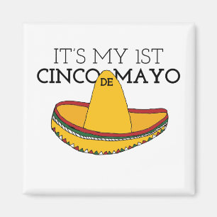 Min första Cinco de Mayo Cinco De Mayo-design Magnet