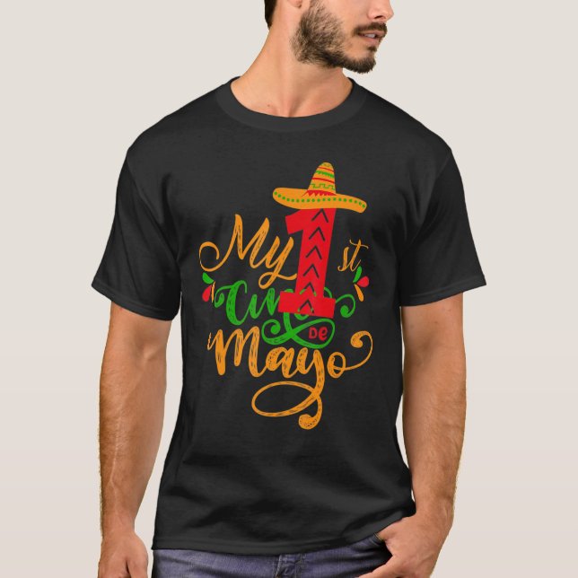 Min första Cinco De Mayo Mexico 5 De Mayo T Shirt (Framsida)