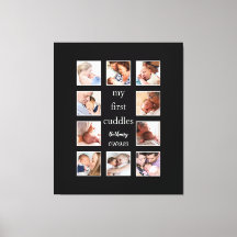 Min första Cuddles 10 Photo Namn Newborn Black