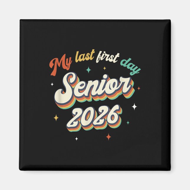Min första dag, 2026 Back to school Vinta Magnet (Framsidan)