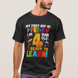 Min första dag före K är jag 4 år gamla barnpojkar T Shirt