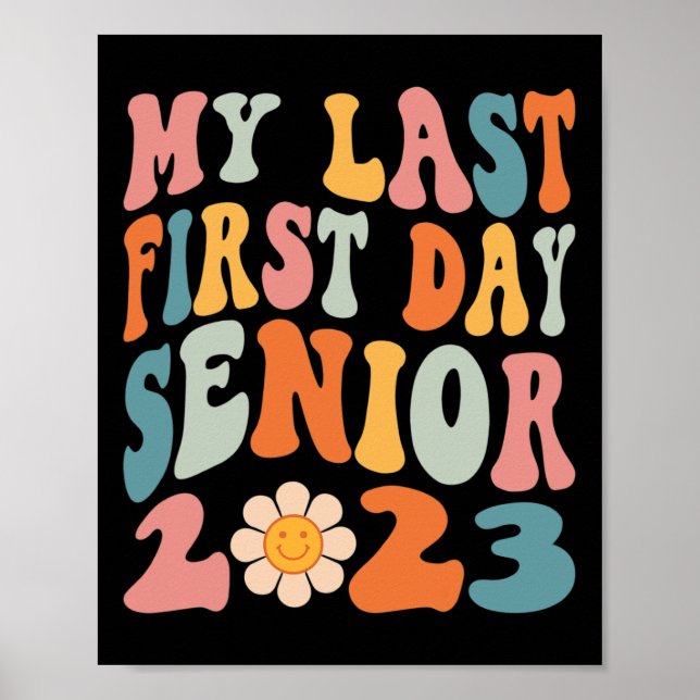 Min första dag, högre klass 2023 Back to school Poster (Framsidan)