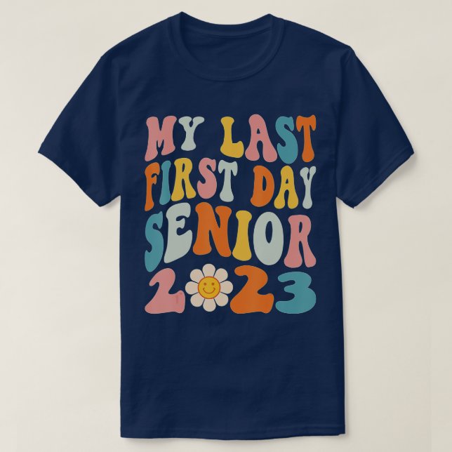 Min första dag, högre klass 2023 Back to school T Shirt (Design framsida)