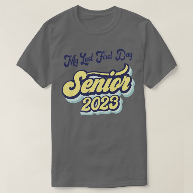 Min första dag, högre klass 2023 Back to school T Shirt (Design framsida)