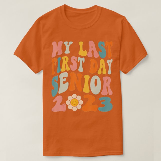 Min första dag, högre klass 2023 Back to school T Shirt (Design framsida)