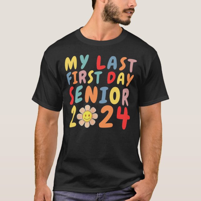 Min första dag, högre klass 2024 Back to school T Shirt (Framsida)