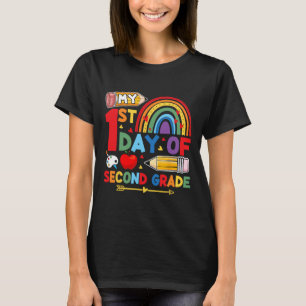 Min första dag i 2:a klass Andra klass regnbåge T Shirt