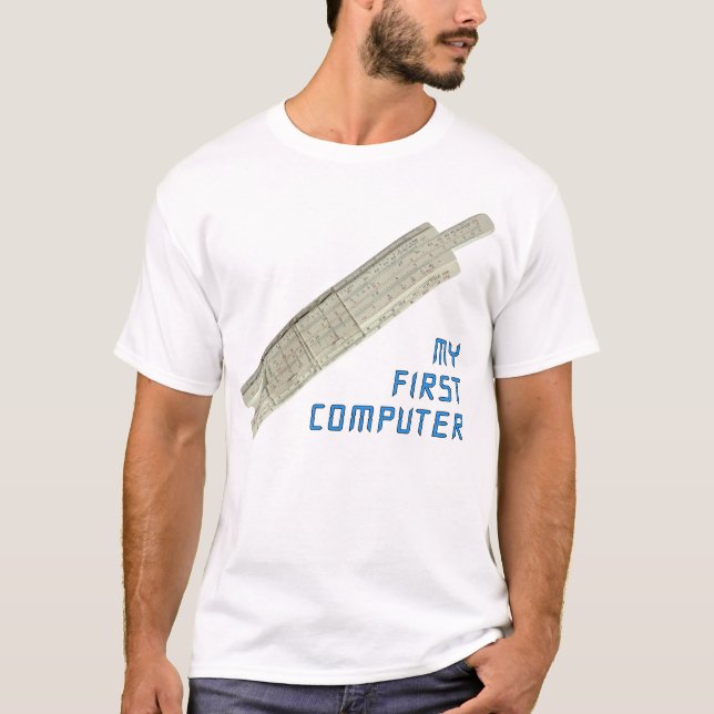 Min första datator T-shirt (Framsida)