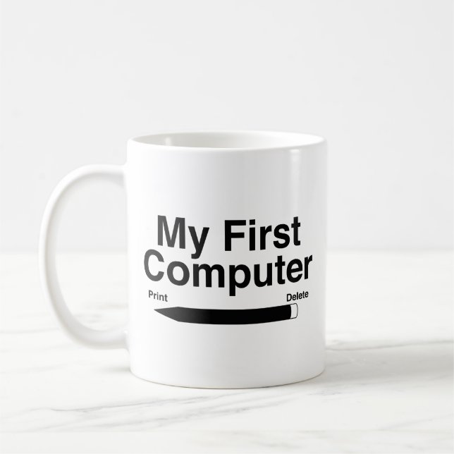 Min Första Dator Kaffe Kopp (Vänster)