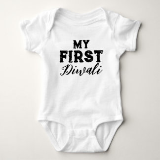 Min första Diwali Baby Jersey Bodykosti T Shirt
