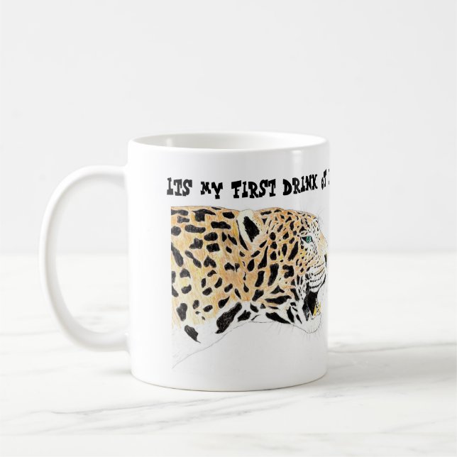 Min första drink på dagen kaffemugg (Vänster)