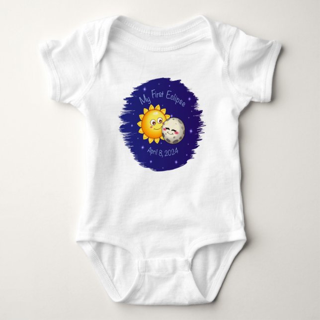 Min första Eclipse baby-kostdydräkt T Shirt (Framsida)