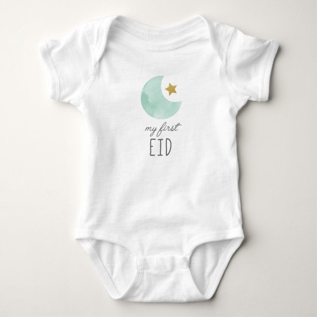 Min första Eid baby-bära, kläder Tee Shirt (Framsida)