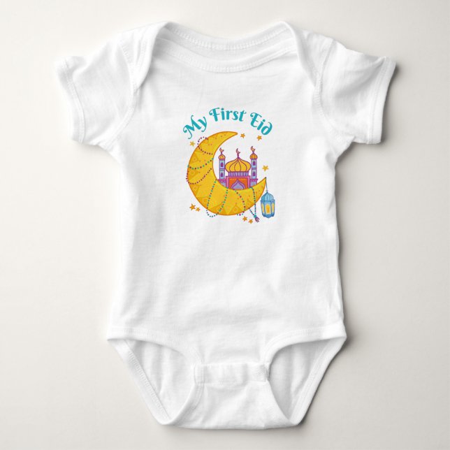 Min första Eid-muslim Baby Eid El Fitr  T Shirt (Framsida)