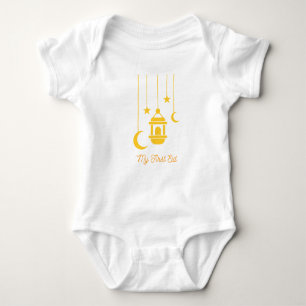 Min första Eid Ramadan Måne Islam Baby Bodykostym T Shirt