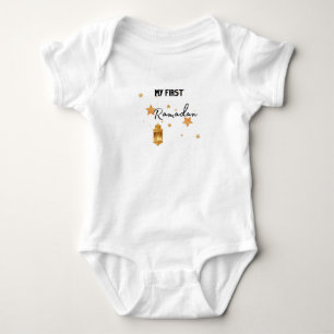 Min första Eid Ramadan Måne Islam Baby Bodykostym T Shirt