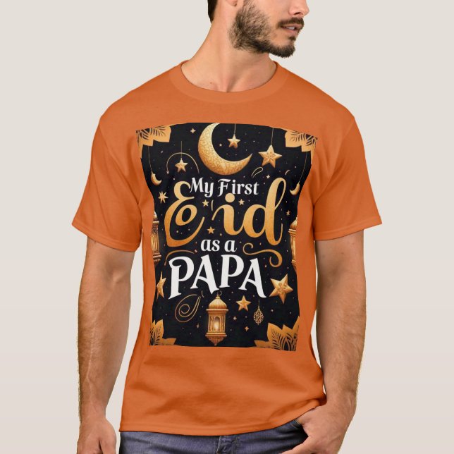 Min första Eid som Pappa - Manar Tshirt T Shirt (Framsida)