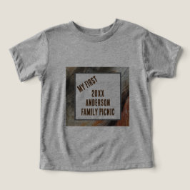 Min första familj Picnic Nature Feather Reunion T Shirt