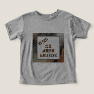 Min första familj Picnic Nature Feather Reunion T Shirt