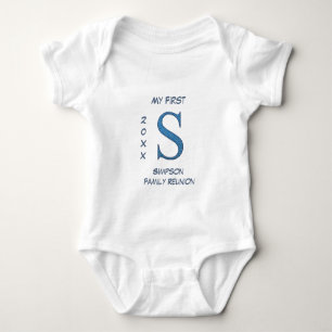 Min första familj Reunion Blue Brev S Monogram T Shirt
