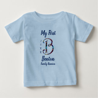 Min första familj Reunion Brev B Tie-Dye Monogram T Shirt