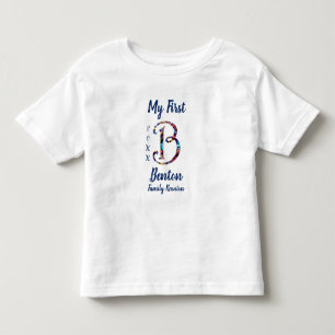 Min första familj Reunion Brev B Tie-Dye Monogram T Shirt
