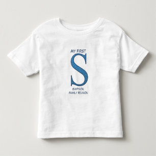 Min första familj Reunion Brev S Monogram T Shirt