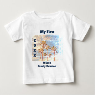 Min första familj Reunion Faded Photo Vintage Isla T Shirt
