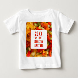 Min första familj Reunion, sommarmatfoto, BBQ T Shirt