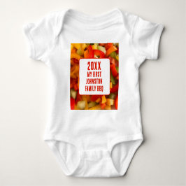 Min första familj Reunion, sommarmatfoto, BBQ T Shirt