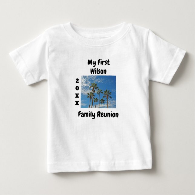 Min första familjeåterförening Handflatan Träd Bea T Shirt (Framsida)