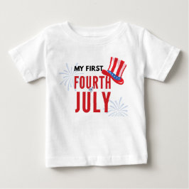 Min Första Fjärde Juli Baby T-Shirt