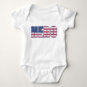 Min första fjärde juli USA-flaggans baby bodysuit T Shirt