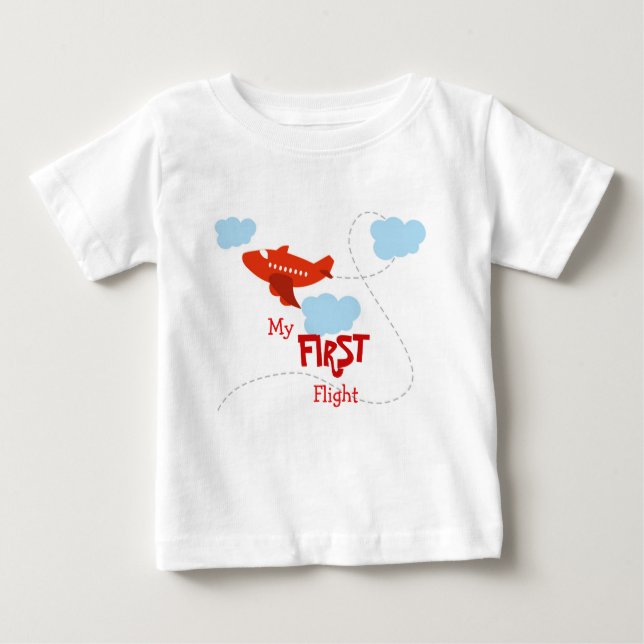 Min första flygning tee shirt (Framsida)