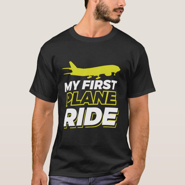 Min första Flygplan Ride T Shirt (Framsida)