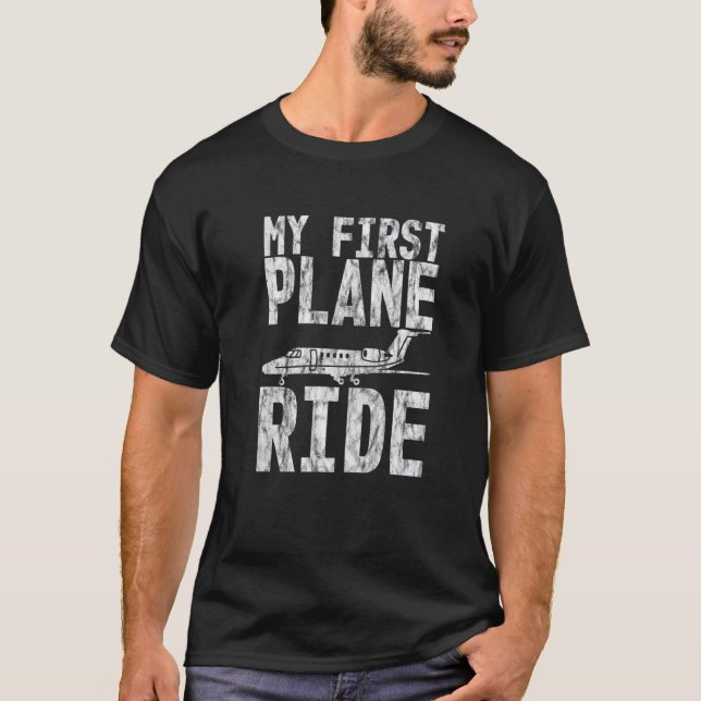 Min första Flygplan Ride T Shirt (Framsida)