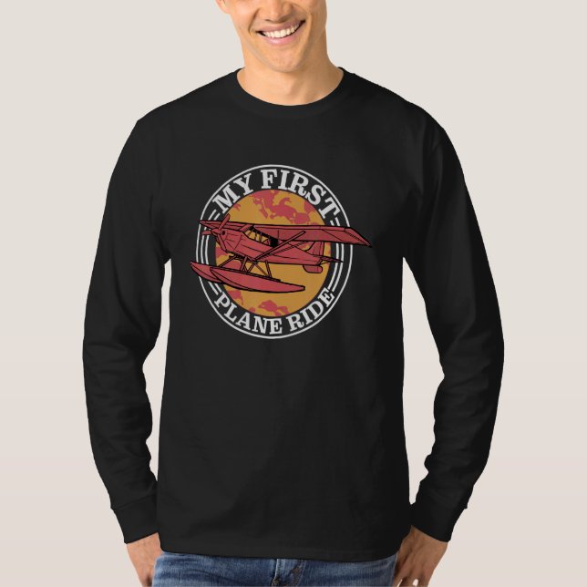 Min första flygresa         t shirt (Framsida)