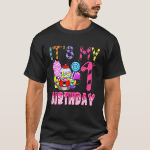 Min första födelsedag Candyland Birthday Girl T Shirt
