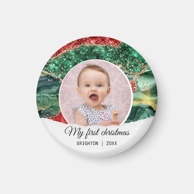 Min första födelsedag-christmas magnet (Framsidan)