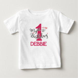 Min första födelsedag - Girls Personlig T-Shirt