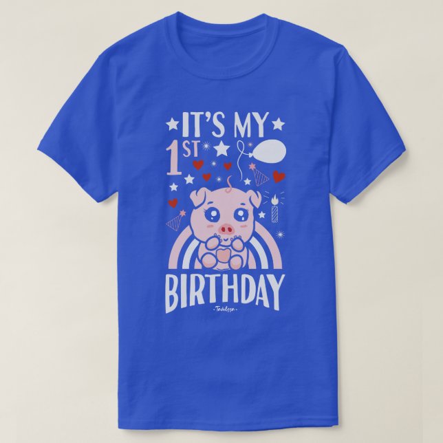Min första födelsedag Gris T Shirt (Design framsida)
