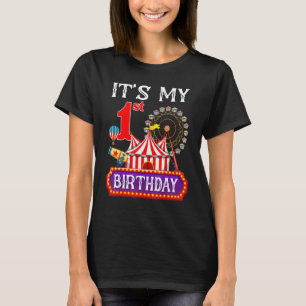 Min första födelsedag Ringmaster Circus Theme Carn T Shirt