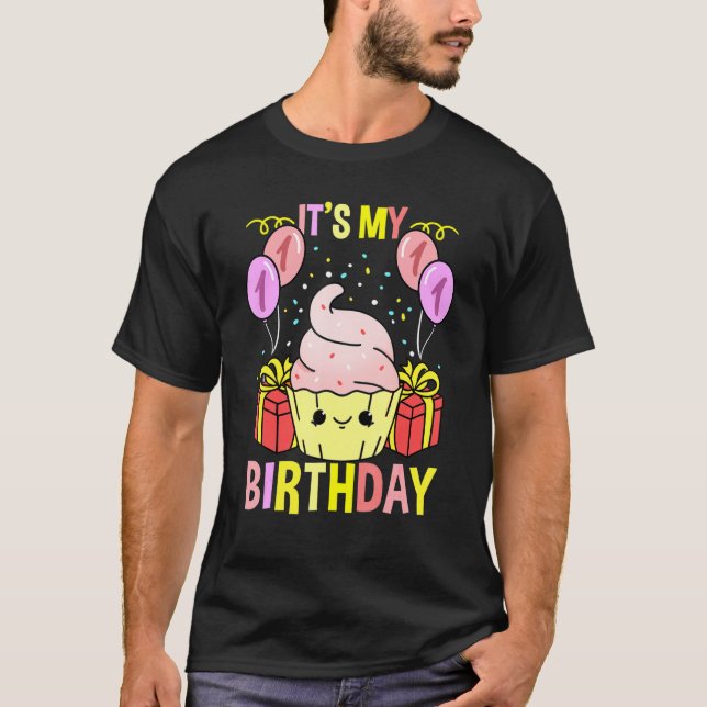 Min första födelsedag t shirt (Framsida)