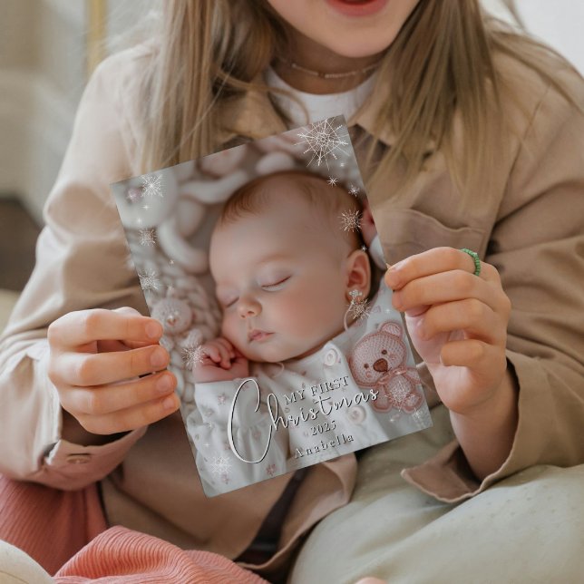 Min första fotoutskrift för Baby i jul Fototryck (Skapare uppladdad)