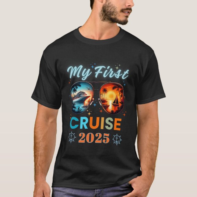 Min första Frakt Cruise Vacation 2025 Family Resa  T Shirt (Framsida)